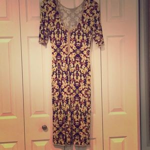Anthropologie printed knit dress
